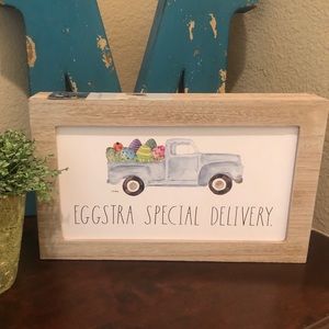 Rae Dunn wooden EGGSTRA SPECIAL DELIVERY sign